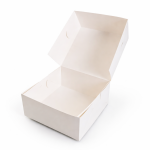 Cake star dortová krabice JOY bílá nepromastitelná 18x18x9cm