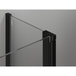 MEXEN/S - Mist L Duo sprchový kout dveře křídlové 95 x 95, transparent, černá 8A4L-095-095-70-00