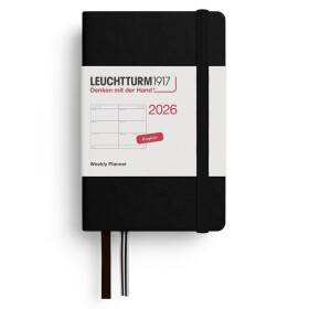 Weekly Planner 2026 Mini (A7) Black