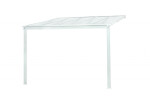 Hliníková pergola LanitPlast Wall 33 FSX bílá + čirý PC