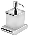 SAPHO - FLORI dávkovač mýdla, 300ml, mléčné sklo, chrom RF019