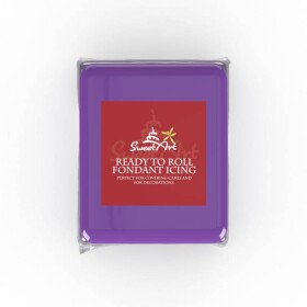 SweetArt potahovací a modelovací hmota vanilková neonový efekt Violet (250g)