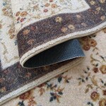 DumDekorace DumDekorace Originální hnědo krémový vintage koberec do obývacího pokoje