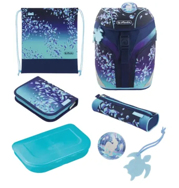 Herlitz Školní aktovka / 5dílná sada / modro-fialová (50046126)