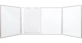 2x3 Triptych 60x90/180 bílý / Tabule / Keramický povrch / Hliníkový rám / 3 panely