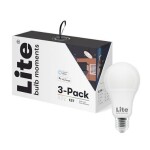 Lite bulb Moments White and Color Ambience E27 Google Home, Amazon Alexa , 3 ks