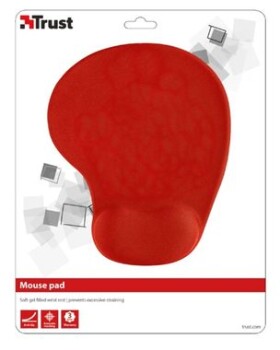 Trust BigFoot Gel Mouse Pad červená / podložka pod myš (20429-T)