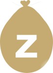 Balónek písmeno Z zlaté balonky.cz Balónek písmeno Z zlaté balonky.cz