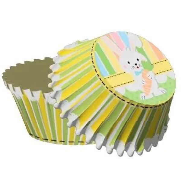 Košíčky papírové Velikonoce Králíček, 50 ks, v.30xpr.50 mm