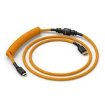 Glorious GMMK USB-C/USB-A kroucený kabel 1.4m zlatá / pro klávesnice Glorious / 1x USB-C(M) / 1x USB-A(M) (GLO-KB-ACC-CBL-COIL-GGLD)