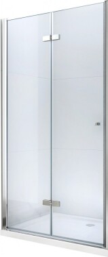 MEXEN - LIMA skládací dveře 70x190 cm 6mm, chrom, transparent se stěnovým profilem 856-070-000-01-00