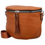 Módní dámská koženková ledvinka/crossbody Andrés, camel