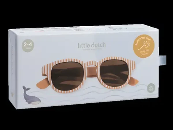 Little Dutch Ocean Brown Stripes / Sluneční brýle / UV 400 / filtr kat. 3 / 2–4 roky (126885LD)