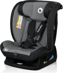 LIONELO Autosedačka Izzy i-Size 40-150 cm Black Grey / Certifikace R129 / RWF/FWF upevnění / 5bodový pás (LO-IZZY I-SIZE BLACK GREY)