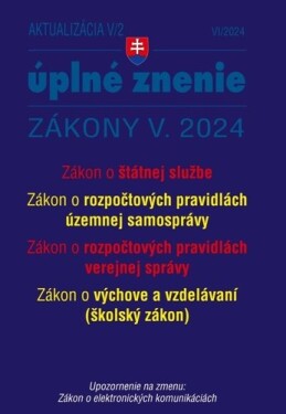 Aktualizácia V/2 2024 štátna služba, informačné technológie verejnej správy