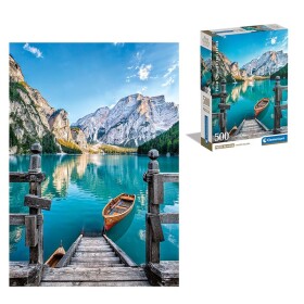 Puzzle 500 Braies lake Compact