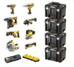 DeWalt DCK865P4T / sada 8ks aku nářadí / 18V / 4x kufr / 4x 5.0Ah baterie / dvojitá nabíječka (DCK865P4T)