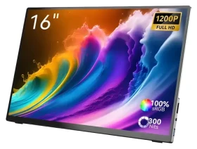 16" Minix SF16T černá / Přenosný monitor / IPS / FHD 1920×1200 / dotykový / 120Hz / USB-C (SF16T)