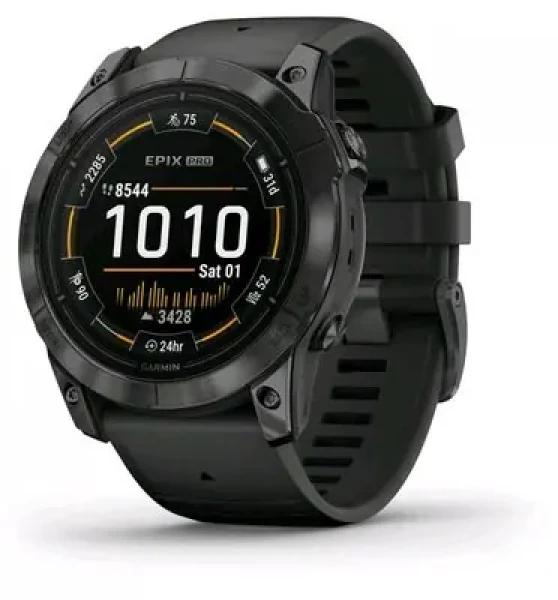 Rozbaleno - Garmin epix Pro(gen2)Standard Edition šedo-černá/Chytré hodinky/GPS/1.4" d. displej/mapy/BT/voděodolné / rozbaleno (010-02804-21.rozbaleno)