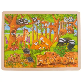 Goki Goki Puzzle - mláďata v lese