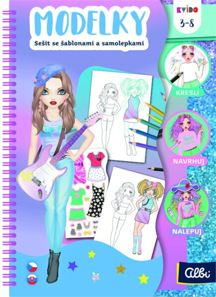 Kvído - Sešit se šablonami - Modelky - Albi