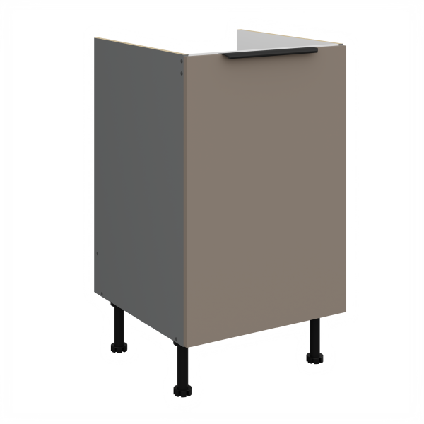 Spodní skříňka pod dřez Aria ANT 50 ZL 1F BB Barva korpusu: Antracit, Barva dvířek: TA - Sandgrau AFM
