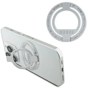 GUESS Rhinestones MagSafe Ringstand stříbrná / Držák / MagSafe (GUMRSALDGS)