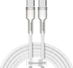 Baseus CATJK-D02 Kabel USB-C (M) - USB-C (M) 2 m bílá / 100W (CATJK-D02)