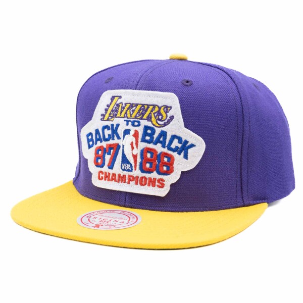 Mitchell & Ness Pánská kšiltovka Los Angeles Lakers NBA Back To Back Champions Snapback