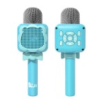 Mamido Dětský bezdratový Bluetooth karaoke mikrofon modrý MT1565