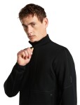 ICEBREAKER Mens Merino 400 RealFleece Descender LS Z, Black (vzorek) velikost: M
