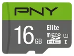 PNY Elite microSDHC 16GB / Paměťová karta / Class 10 / UHS-I / U1 / 85 MB/s (P-SDU16GU185GW-GE)