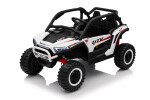 Mamido Elektrické autíčko Buggy UTV KCK 4x4 bílé 24V | 800W | 50 kg | EVA | LED | 2,4Ghz | ECO kůže