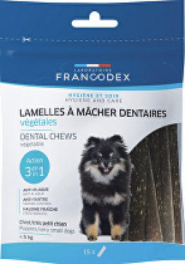Francodex Weggy žvýkací plátky XS malý pes 114g 15ks
