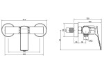 INVENA - Sprchová baterie NERI černá BN-01-004-L