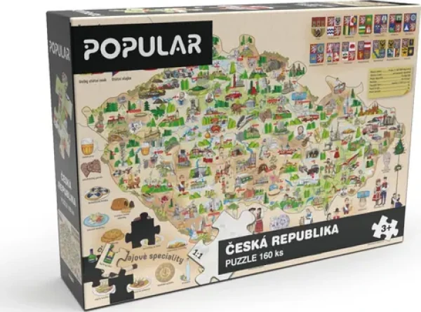 POPULAR Puzzle Mapa České republiky