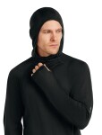 ICEBREAKER Mens 150 MerinoFine Ace LS Hoodie, Black velikost: XL