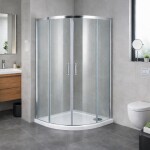 HOPA - Set kout BARCELONA PLUS + vanička VENETS - Barva rámu - Chrom/Leštěný hliník (ALU), Rozměr A - 90, Rozměr B - 90, Směr zavírání - Univerzální Levé / Pravé, Výplň - Čiré bezpečnostní sklo - 5 / 6 mm OLBPAL90CCLM