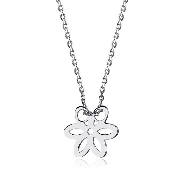 LUNICA Stříbrný řetízek s kvítkem 0066 Ag 925; ≤1,4 g.