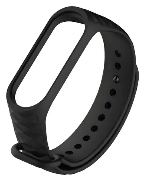 Beline Silicone Strap černá verze 2 / Řemínek / Xiaomi Mi Band 3/4 / Silikonový
