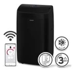 SENCOR SAC MT9079CH černá / mobilní klimatizace / 9000 BTU / chlazení / odvlhčování / ventilátor / topení / smart WiFi (8590669361854)