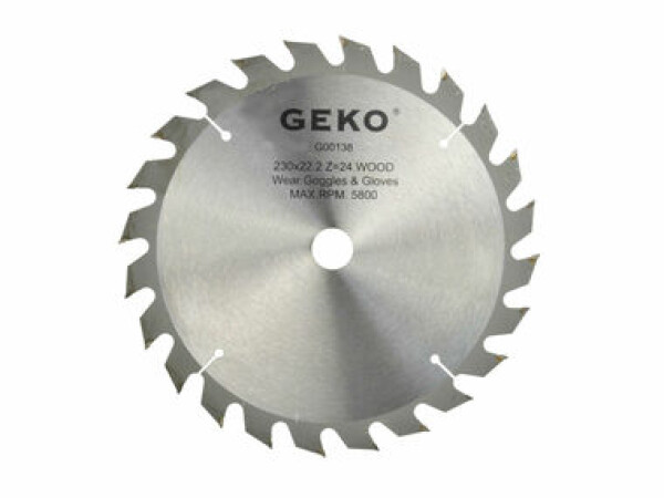 GEKO G00138 / Pilový kotouč vidiový / 230 x 22.2 mm / 24T (G00138)