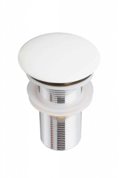 Kielle - Umyvadlová výpusť, ClickClack, bez přepadu, bílá 30901031