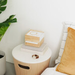 Šperkovnice Umbra STOWIT MINI - bílá/přírodní