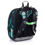 Školní batoh se zelenými prvky Topgal CODA 25019 SET LARGE