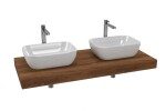 Koupelnová sestava SAT s deskou pod umyvadlo Dolce 120x8x50 cm dub charleston KSETDO19 KSETDO19