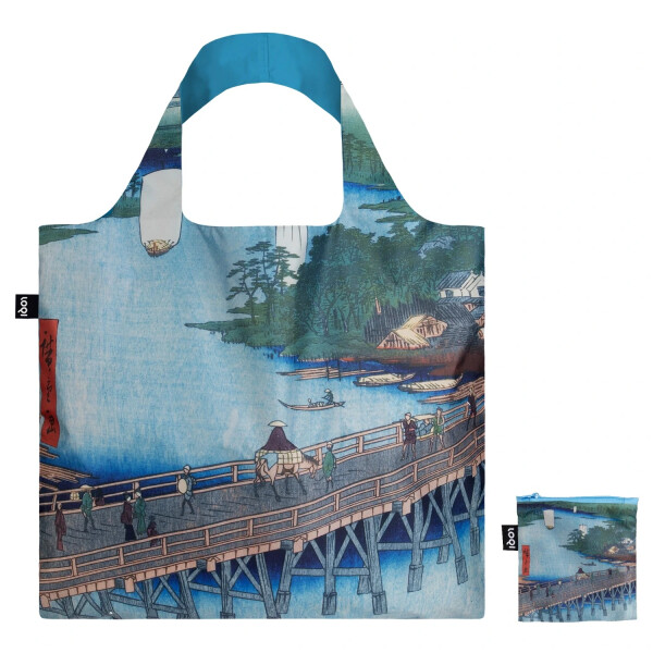 Skládací nákupní taška LOQI UTAGAWA HIROSHIGE Senju Great Bridge