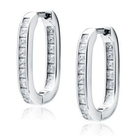 LUNICA Stříbrné náušnice CRYSTAL GRACE 0703