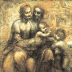 Nástěnný poznámkový kalendář 2026 NOTIQUE - Leonardo da Vinci, 30 x 30 cm
