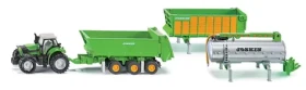 SIKU Farmer - Traktor Deutz se sadou přívěsů Joskin